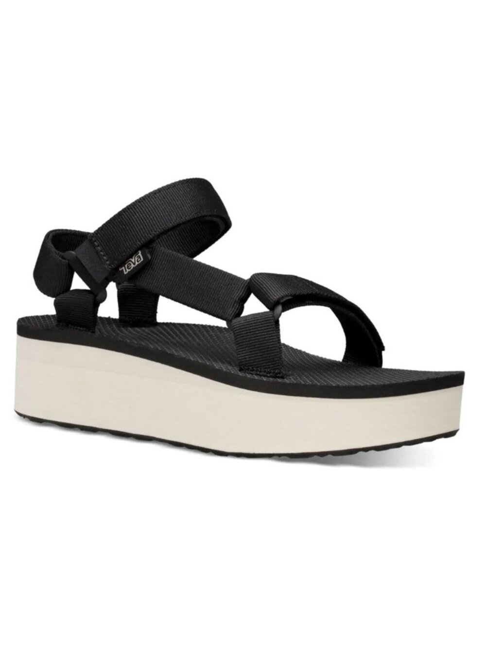 Teva Flatform Universal Platform Sandals Black/Tan Women's - US 7